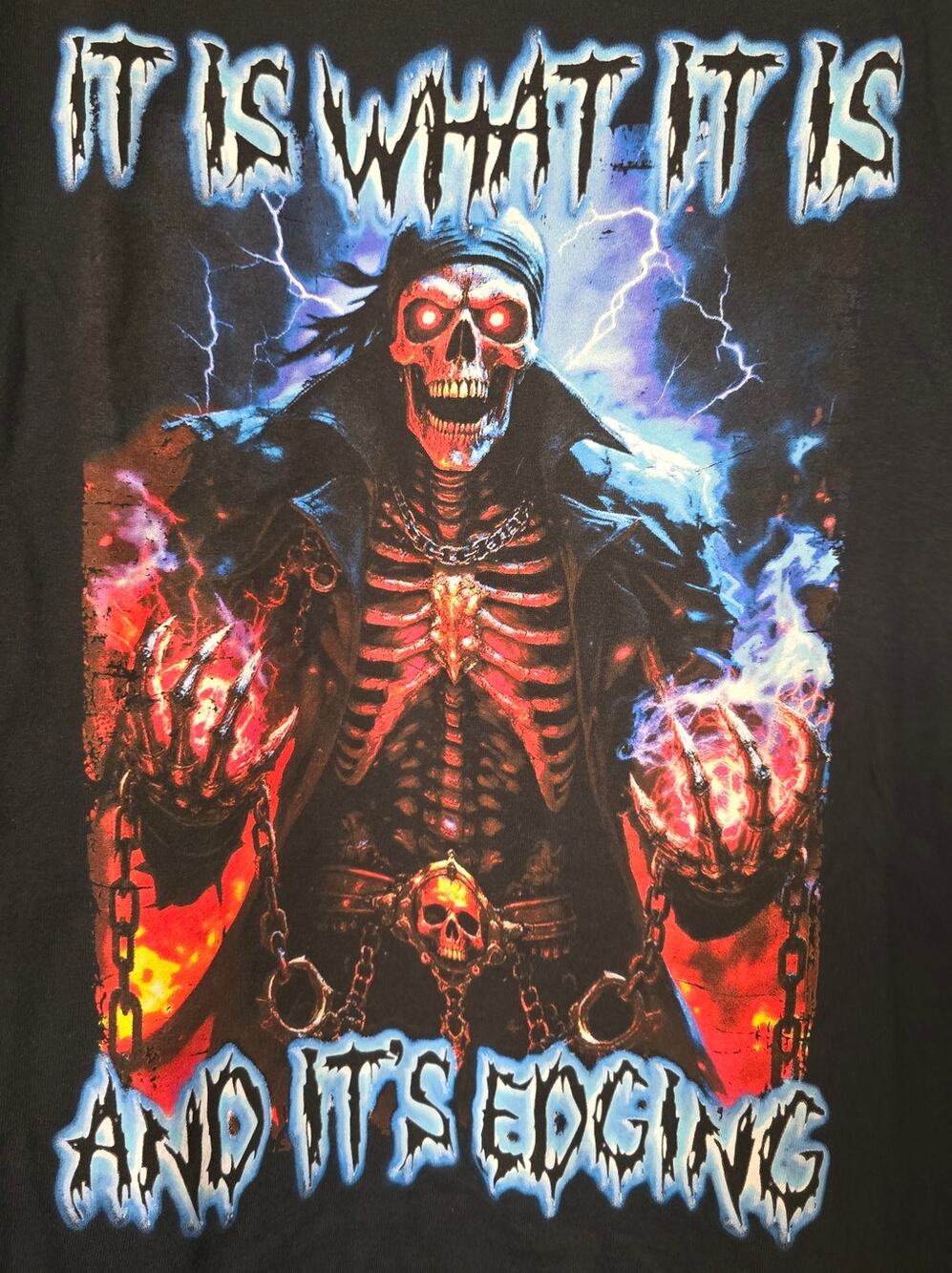 Spencer's Mens 2XL It Is What It Is Evolving Skeleton Graphic Tee NWT NEW